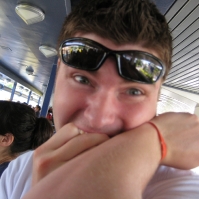 Scott was so excited he started eating stuff