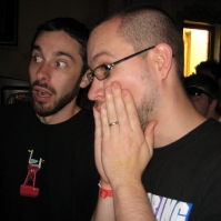 Alex and Burke are scared of the Hollywood Tower Hotel lobby